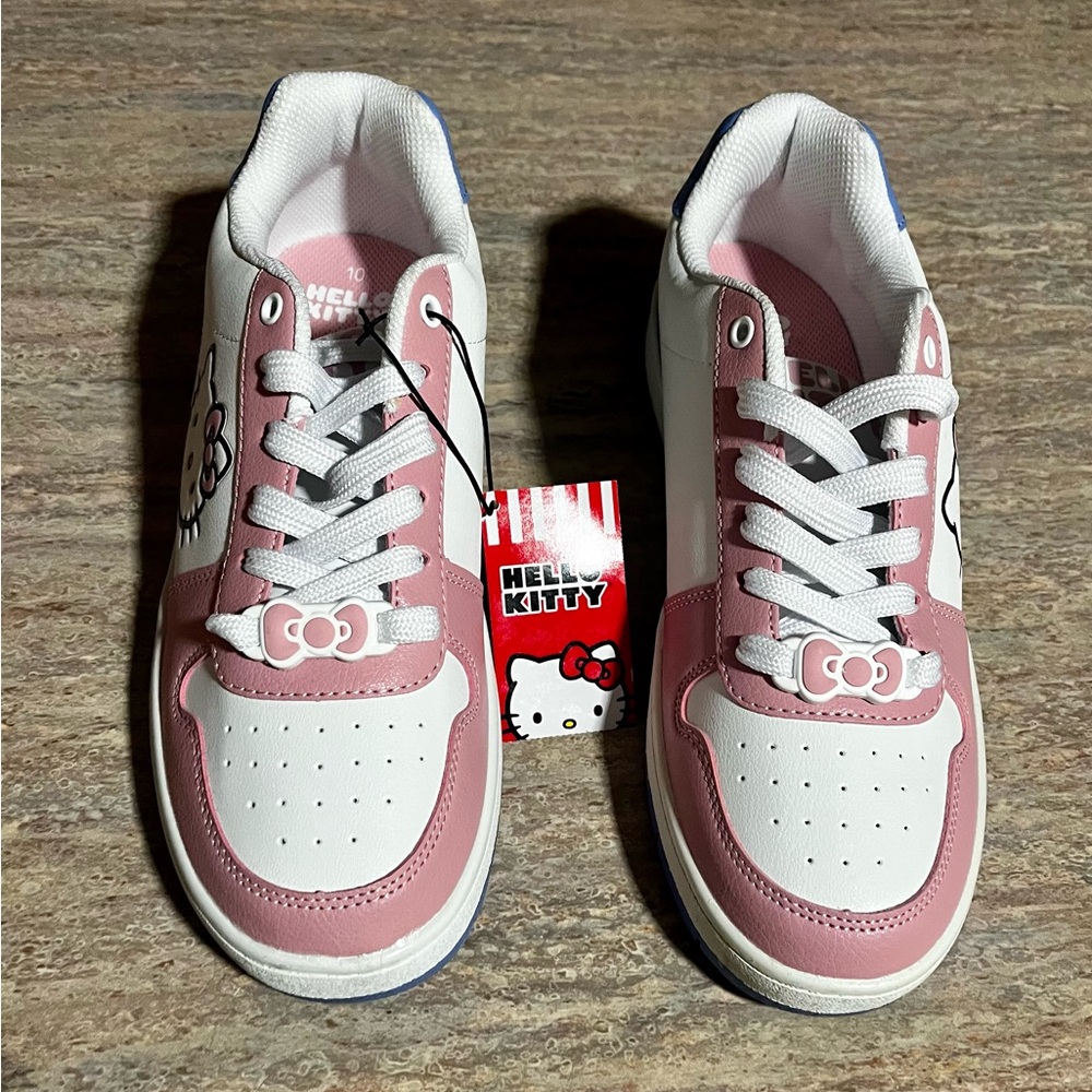 NWT Hello Kitty Pink and White Adult Sneakers